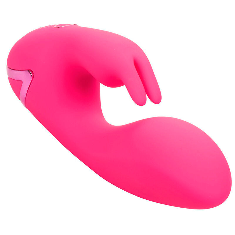 Vibrador Coelho Sunshine Fúcsia com Estimulador Clitoriano e 10 Funções