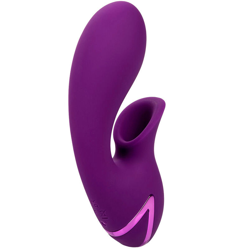 Vibrador e Estimulador de Sucção Huntington Beach Heartbreaker Roxo