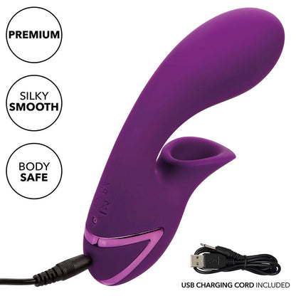 Vibrador e Estimulador de Sucção Huntington Beach Heartbreaker Roxo