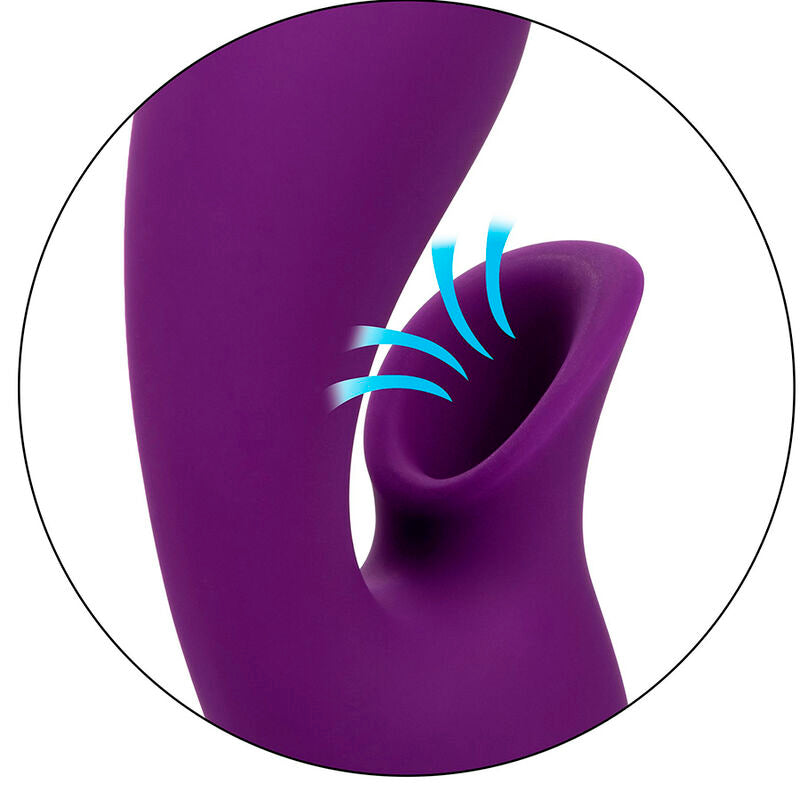 Vibrador e Estimulador de Sucção Huntington Beach Heartbreaker Roxo