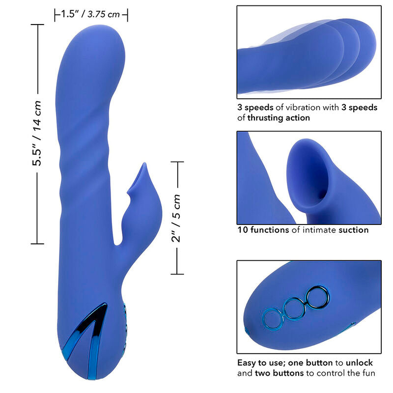 Vibrador e Estimulador Clitoriano LA Love com Sucção e Vibração