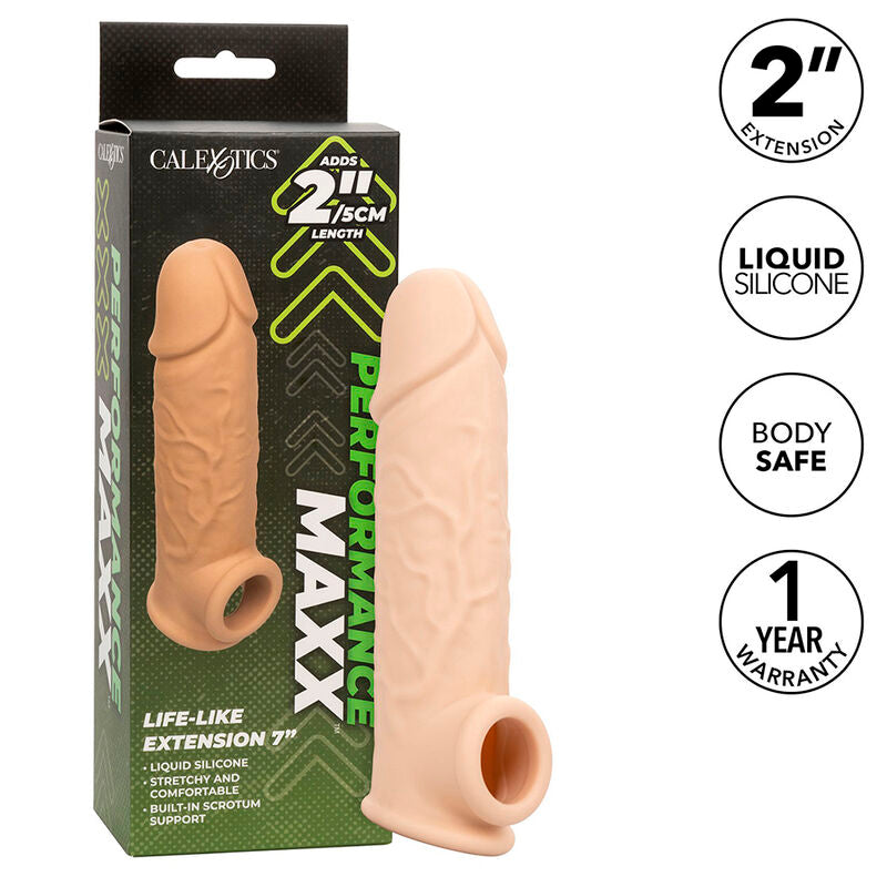 Extensor Peniano Realista Performance Maxx com 5cm Extra