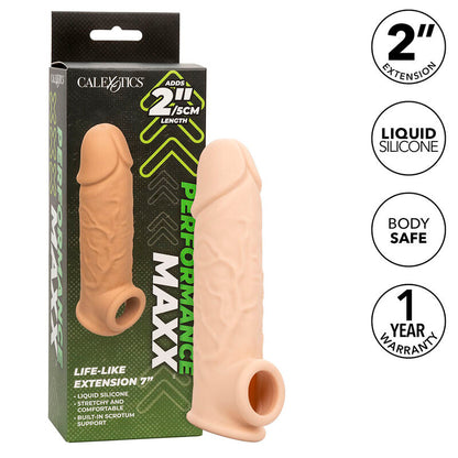 Extensor Peniano Realista Performance Maxx com 5cm Extra