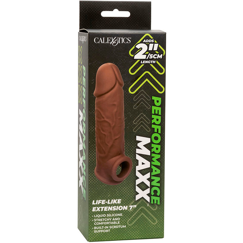 Extensão Peniana Realista Performance Maxx 7 Pele Marrom