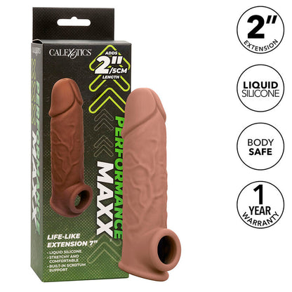 Extensão Peniana Realista Performance Maxx 7 Pele Marrom