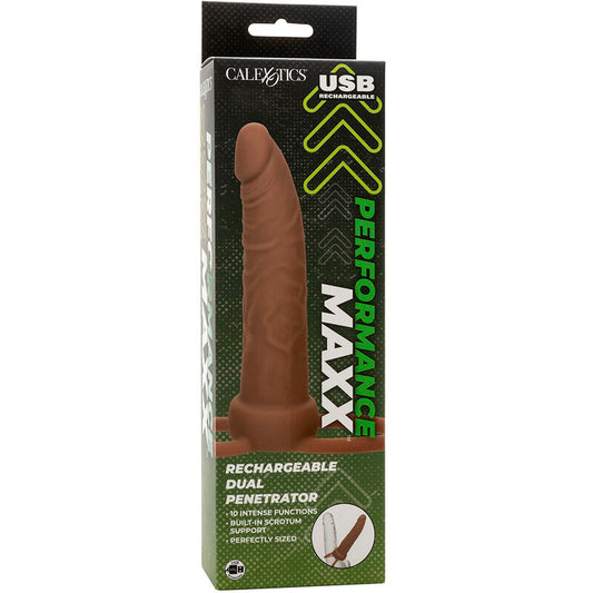 Vibrador Dupla Penetração Recarregável Performance Maxx