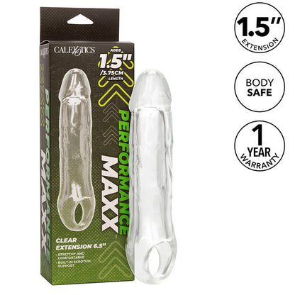 Extensão Peniana Performance Maxx Clear 6,5 Transparente
