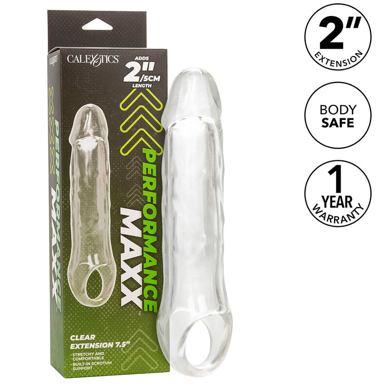 Extensão Peniana Performance Maxx Clear 7,5 Transparente