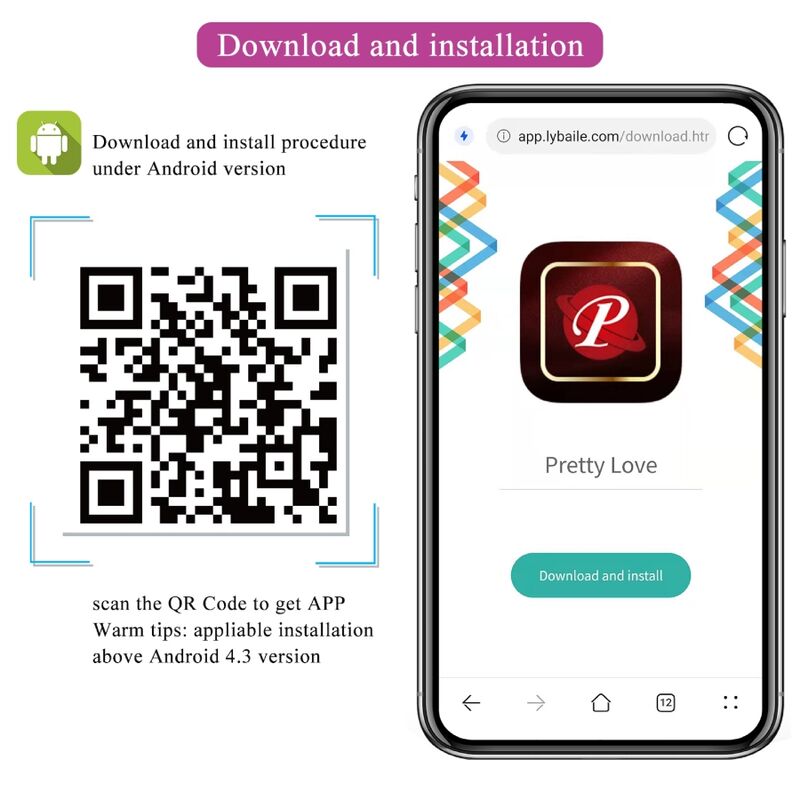 PRETTY LOVE Nymph Ovo Vibratório App Controlado Lilás em silicone macio