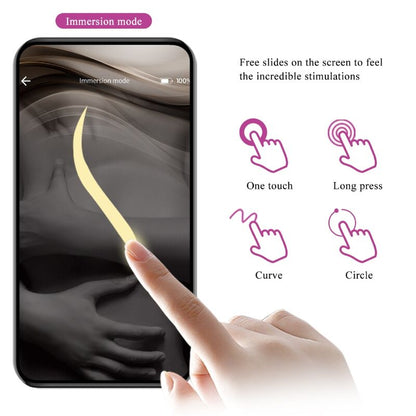 PRETTY LOVE Nymph Ovo Vibratório App Controlado Lilás em silicone macio