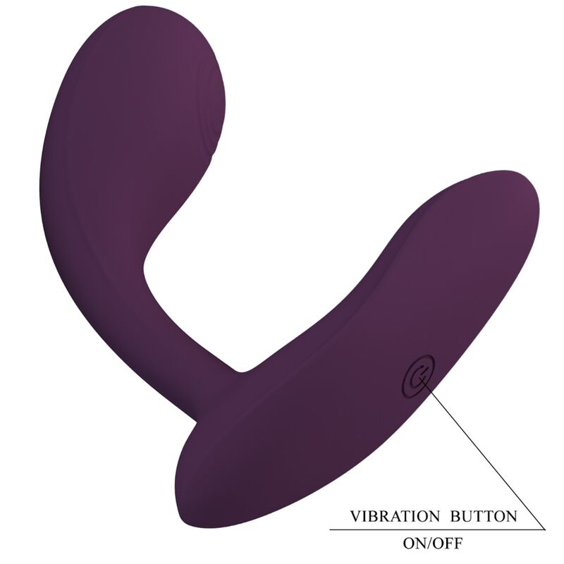 Close-up of the PRETTY LOVE Vibrador Ponto G Baird showing its ergonomic design, soft silicone texture, and modern features.