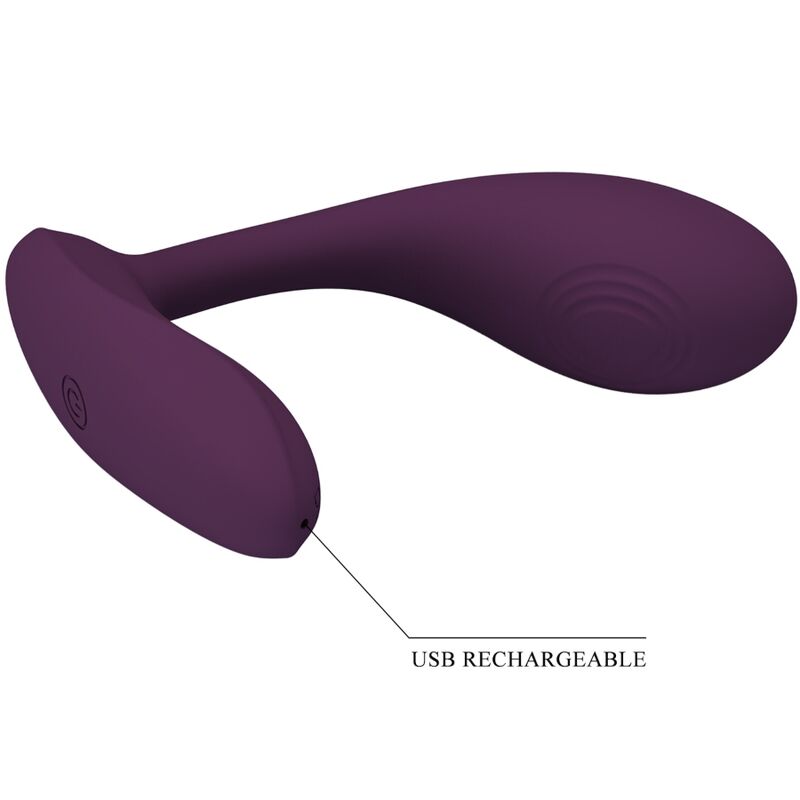 Close-up of the PRETTY LOVE Vibrador Ponto G Baird showing its ergonomic design, soft silicone texture, and modern features.