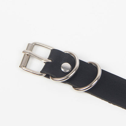 Arnês de Liga SUBBLIME com anéis, feito em couro preto, design ajustável