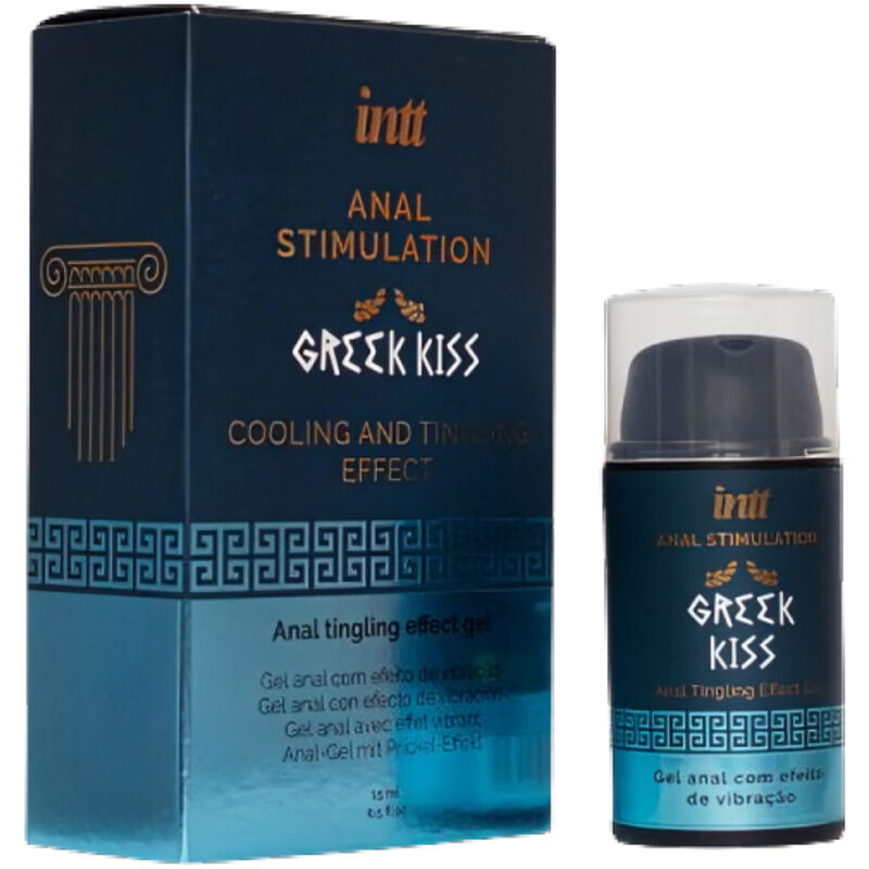 INTT Gel Estimulante Anal Beijo Grego Vibratório Refrescante Menta 15ml para prazer e estimulação anal.