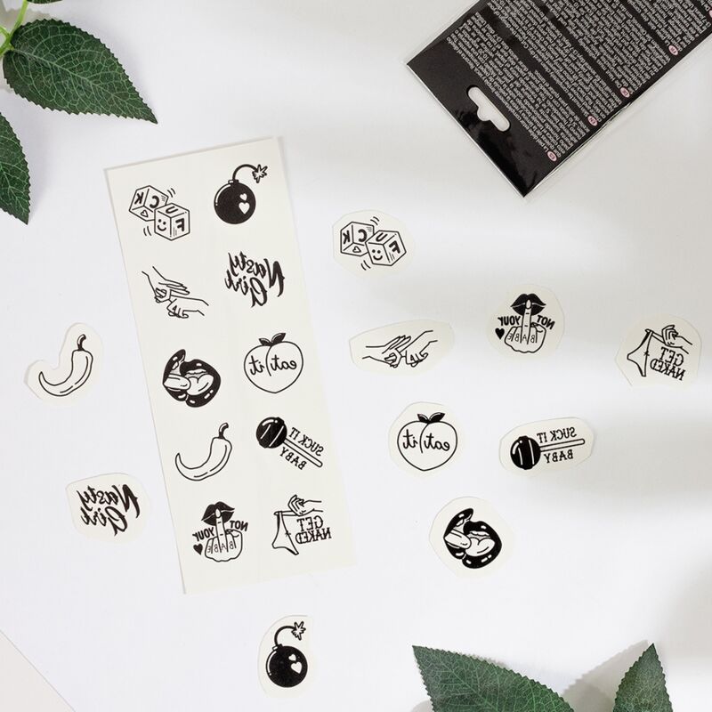 CONJUNTO DE 10 TATUAGENS TEMPORRIAS DA COLEO PICANTE