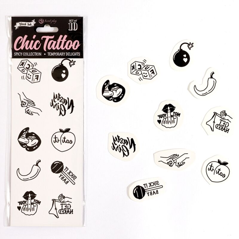 CONJUNTO DE 10 TATUAGENS TEMPORRIAS DA COLEO PICANTE