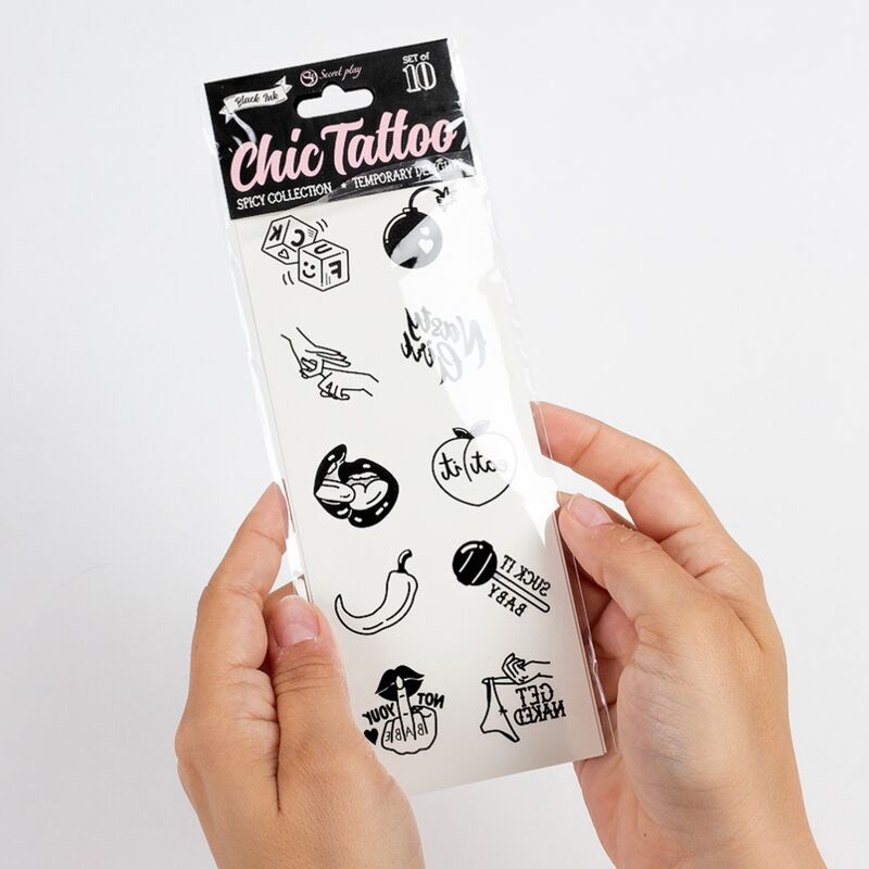 CONJUNTO DE 10 TATUAGENS TEMPORRIAS DA COLEO PICANTE