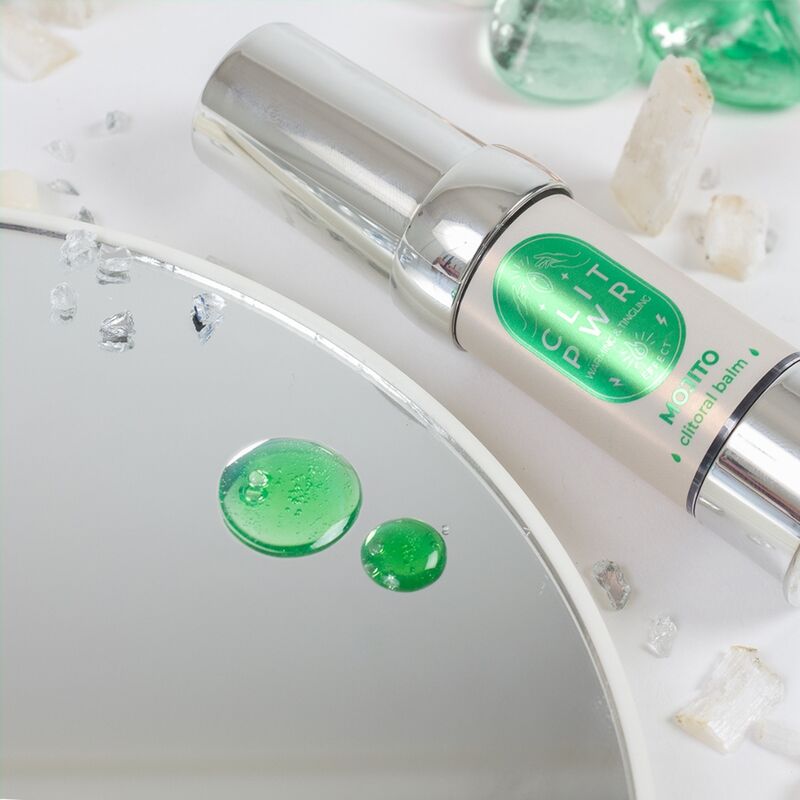 Close-up of Secret Play Bálsamo Clitoriano Estimulante Vibratório Mojito 15ml