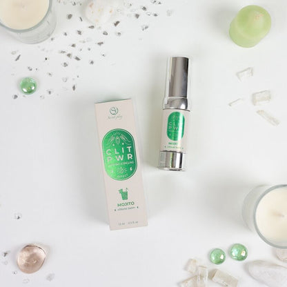Close-up of Secret Play Bálsamo Clitoriano Estimulante Vibratório Mojito 15ml