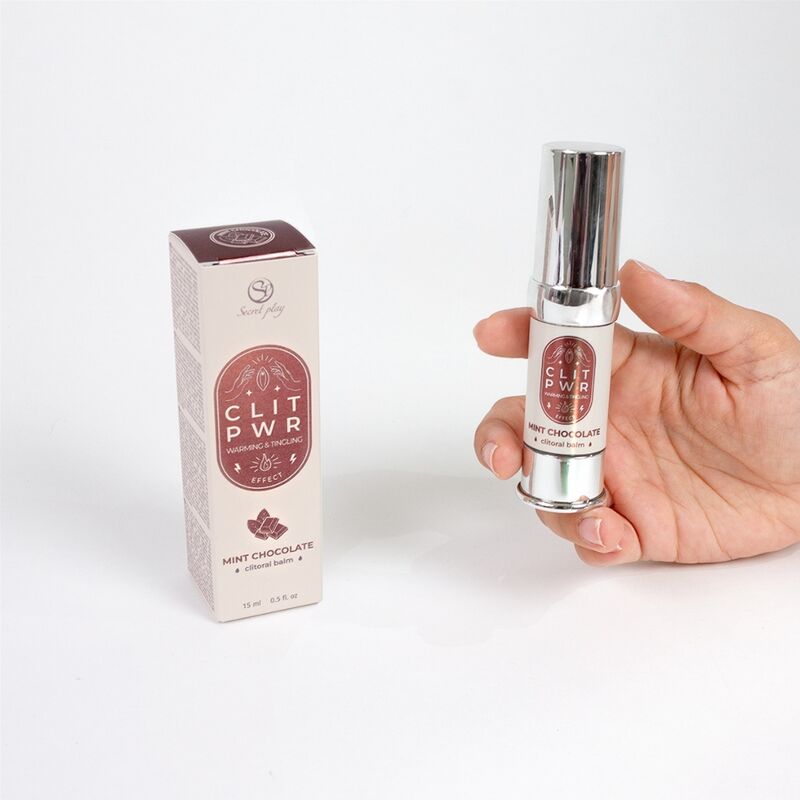 SECRET PLAY Bálsamo Clitoriano Clit PWR Hortelã Chocolate 15ml para estimulação intensa