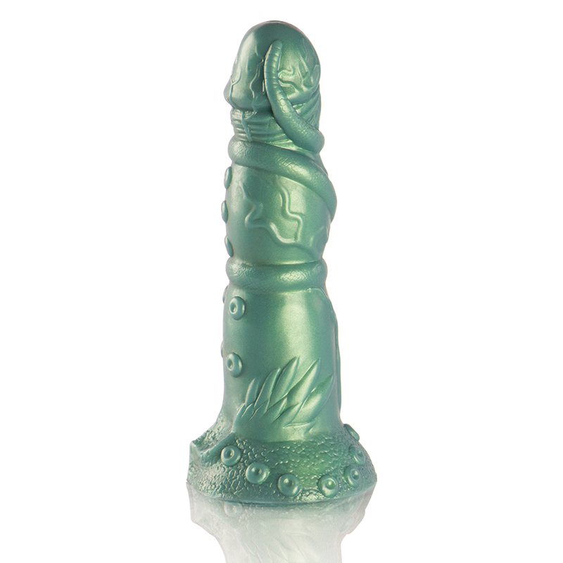 Dildo EPIC CYBERSILICOCK Hades de silicone premium, com detalhes inspirados na mitologia grega.