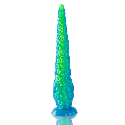 Dildo tentáculo fluorescente EPIC CYBERSILICOCK Scylla Grande em silicone premium.