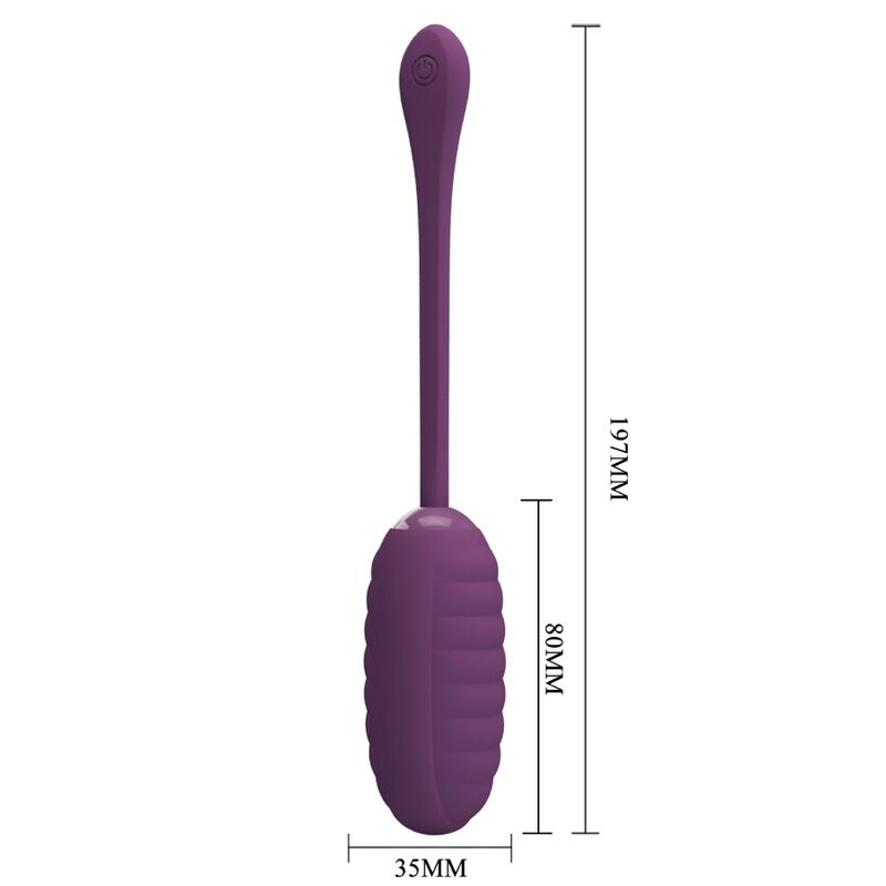 Close-up do Ovo Vibratório Recarregável PRETTY LOVE Casper Roxo