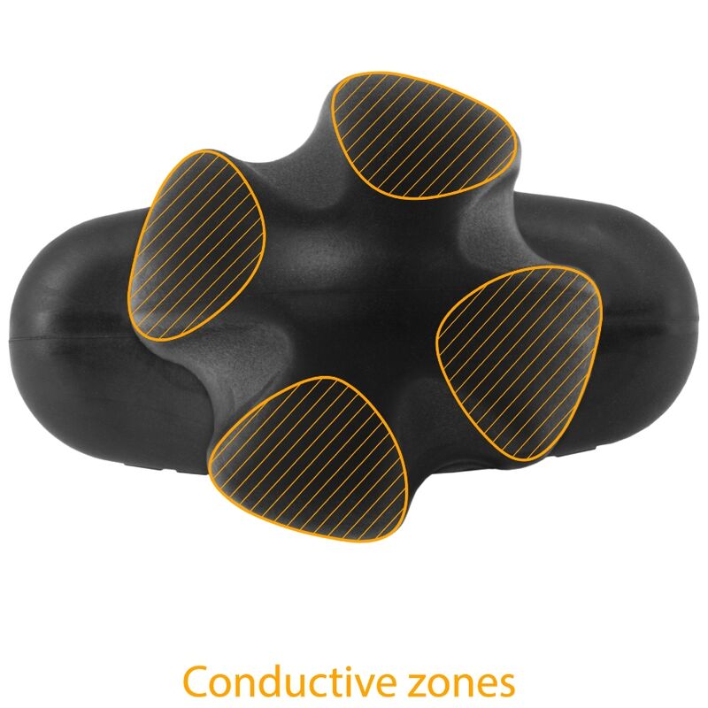 Plug Anal Tartarus Quadripolar Silicone Preto