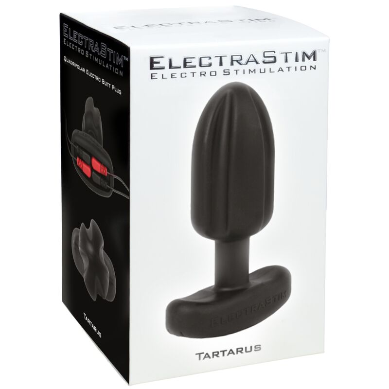 Plug Anal Tartarus Quadripolar Silicone Preto