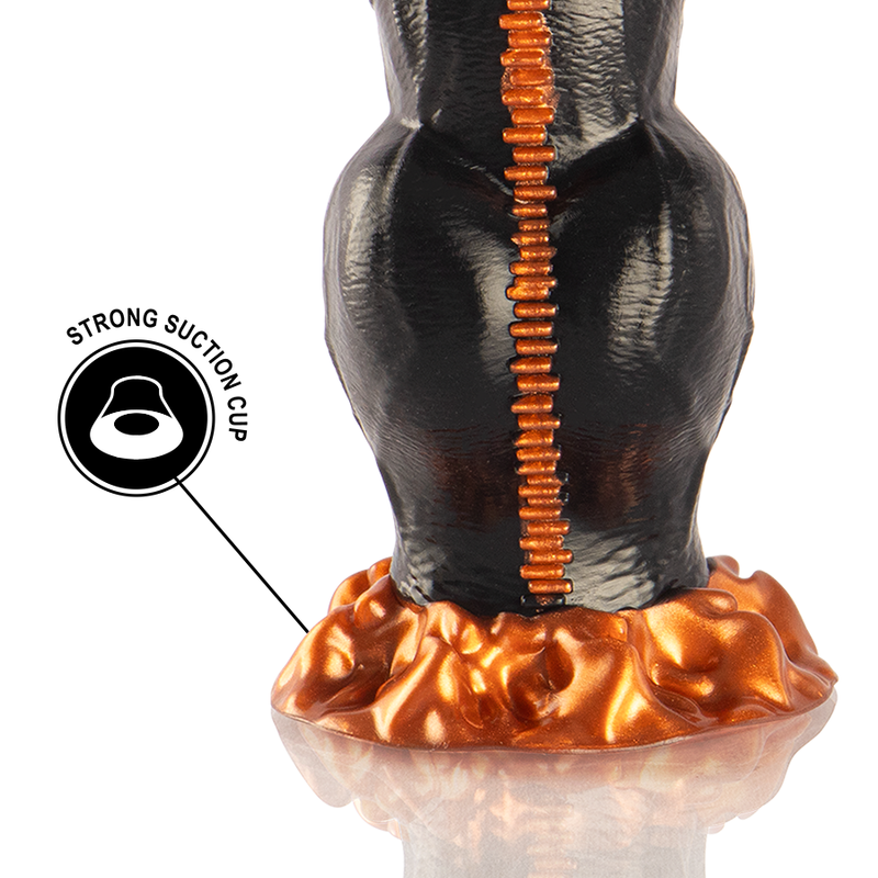 Vibrador EPIC Deimos em silicone com design ergonómico para estimulação intensa.