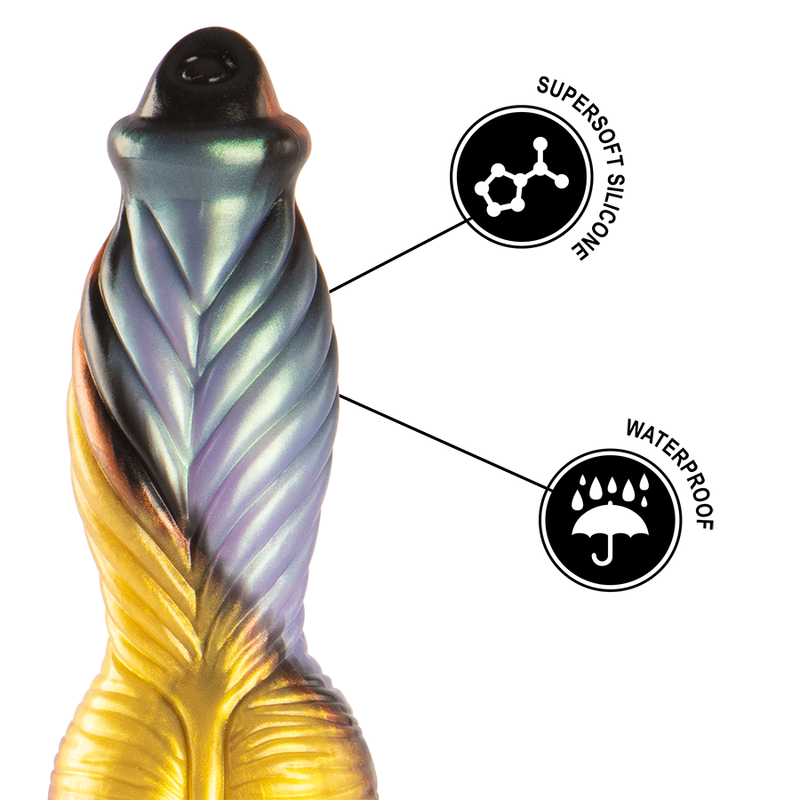 EPIC Phoenix Dildo Vibratório de Silicone Recarregável com Controle Remoto