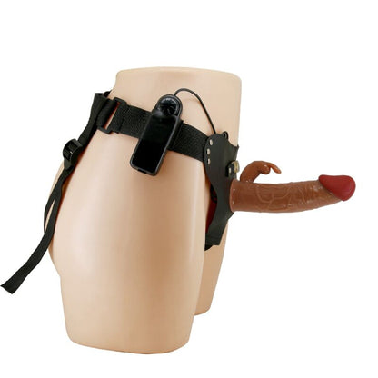 MARION HARNESS CUECAS UNIVERSAIS COM DILDO VIBRATÓRIO 19 CM MARROM
