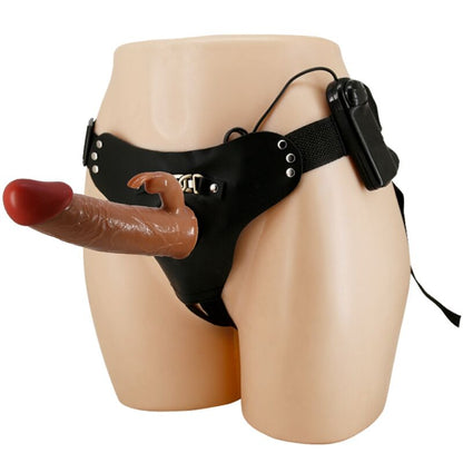 MARION HARNESS CUECAS UNIVERSAIS COM DILDO VIBRATÓRIO 19 CM MARROM