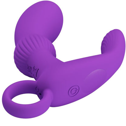 PRETTY LOVE Cayla Vibrador Anal Próstata com controle remoto e acabamento em silicone lila.