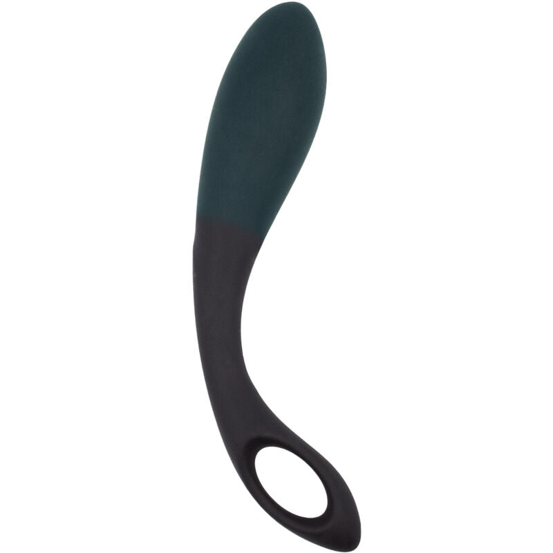 Close-up do ALIVE Estimulador Anal Black Heart, mostrando seu design ergonômico e material de silicone aveludado.