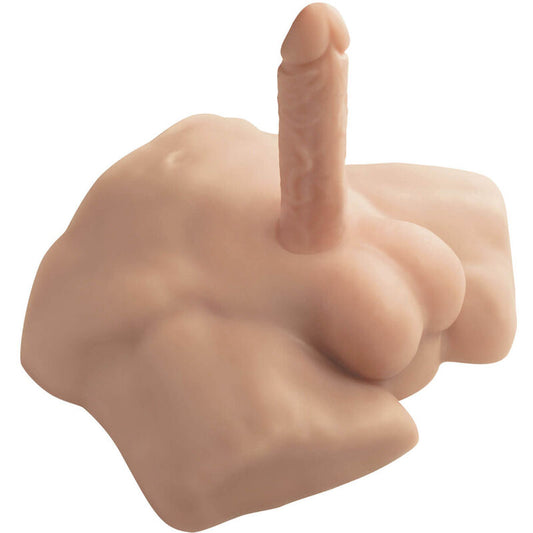 Close-up do SILEXD Torso Inferior Masculino Apollo S Realista com Vibrador, mostrando detalhes e textura.
