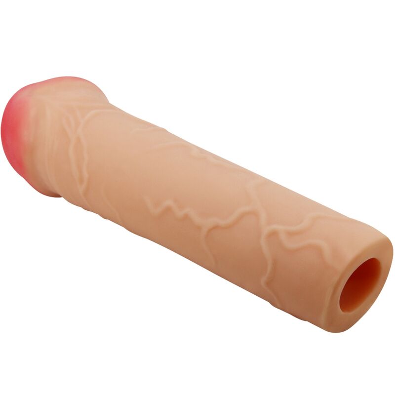 Extensor de Pénis PRETTY LOVE Nilo com cobertura realista para aumento de prazer e comprimento.