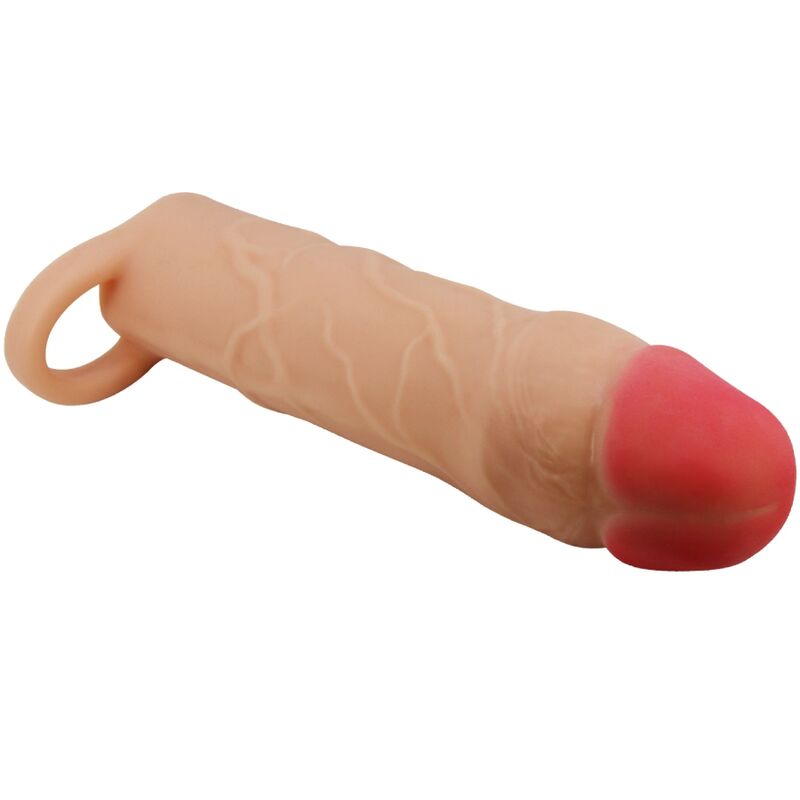 Capa para Pénis Extensora Estimulante Hani da PRETTY LOVE em silicone realista.