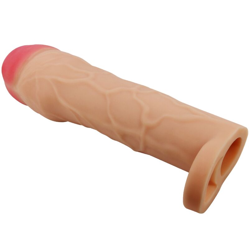 Capa para Pénis Extensora Estimulante Hani da PRETTY LOVE em silicone realista.