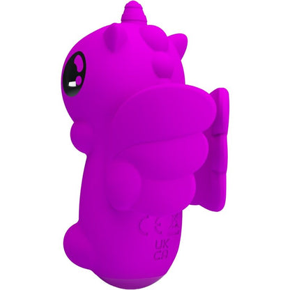Pretty Love Mini Vibrador de Dedo Magic Unicorn roxo com 10 funções de sucção e carregamento USB.