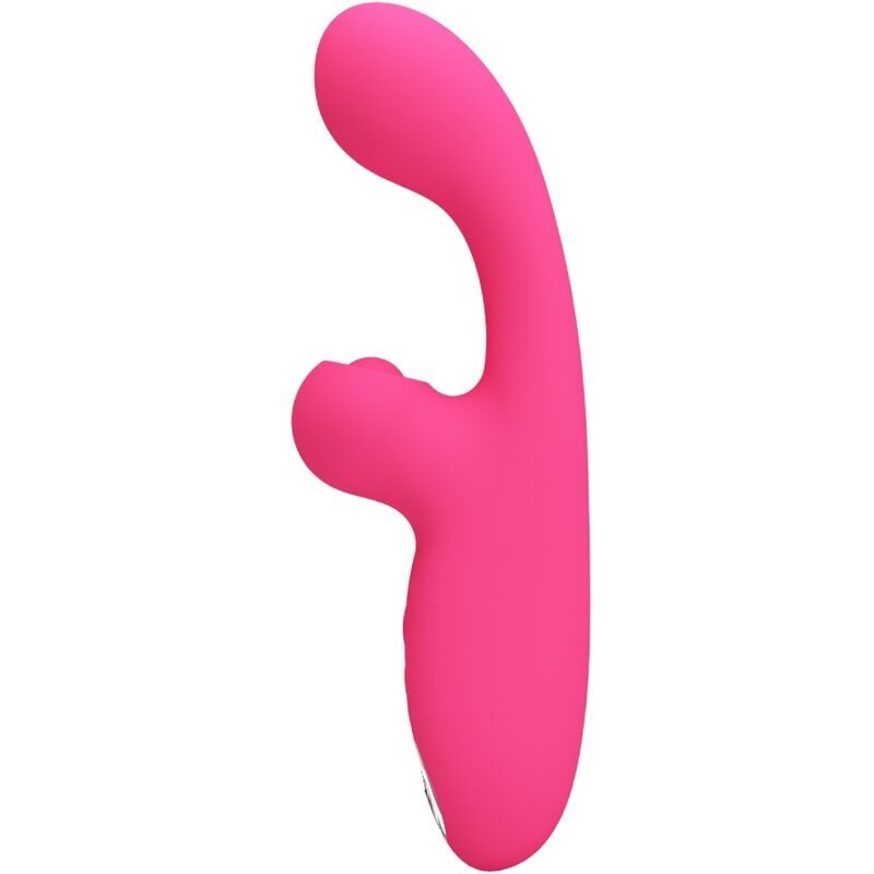 Vibrador estimulador Pretty Love Skylar rosa em silicone macio com design ergonómico