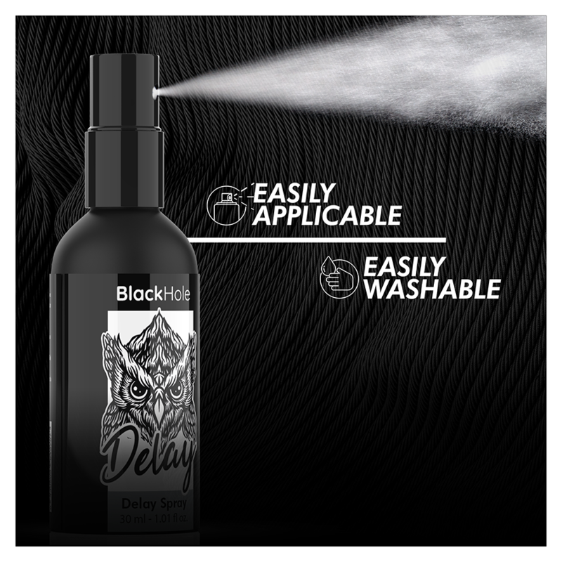 BLACK HOLE Spray Retardante Study Forte 30 ML para controlo da ejaculação