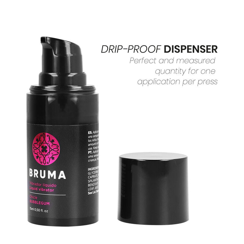 Bruma Vibrador Líquido Ultra Deslizante Bubblegum 15 ML para prazer sensorial.