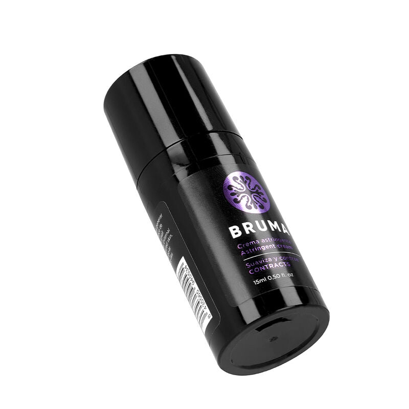 Close-up of the BRUMA Creme Adstringente Ultra Deslizante 15 ML, highlighting its compact design.