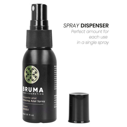BRUMA Spray Anal Relaxante Unissexo 30ml para conforto íntimo.