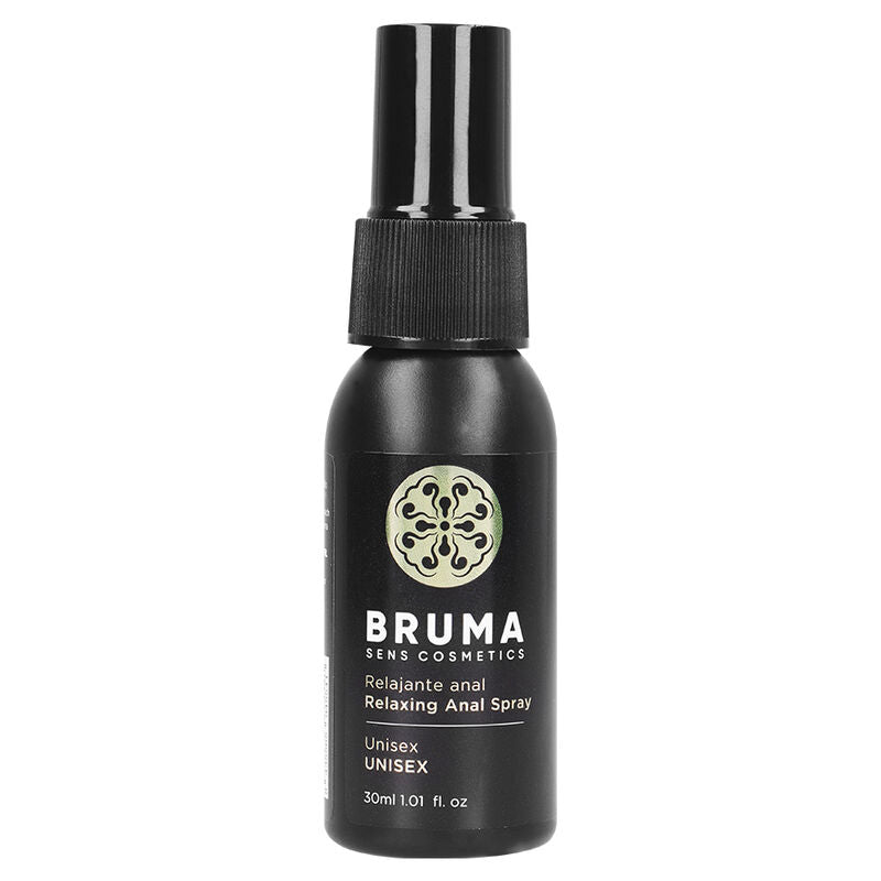 BRUMA Spray Anal Relaxante Unissexo 30ml para conforto íntimo.