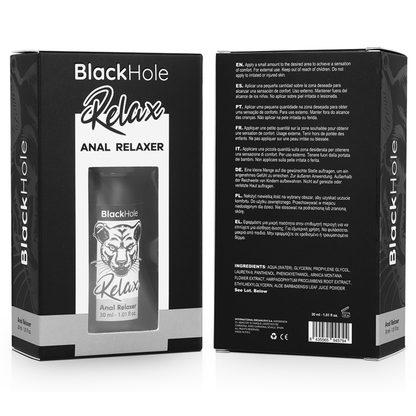 BLACK HOLE Spray Relaxante Anal Explorer 30 ML, para conforto e prazer íntimo.