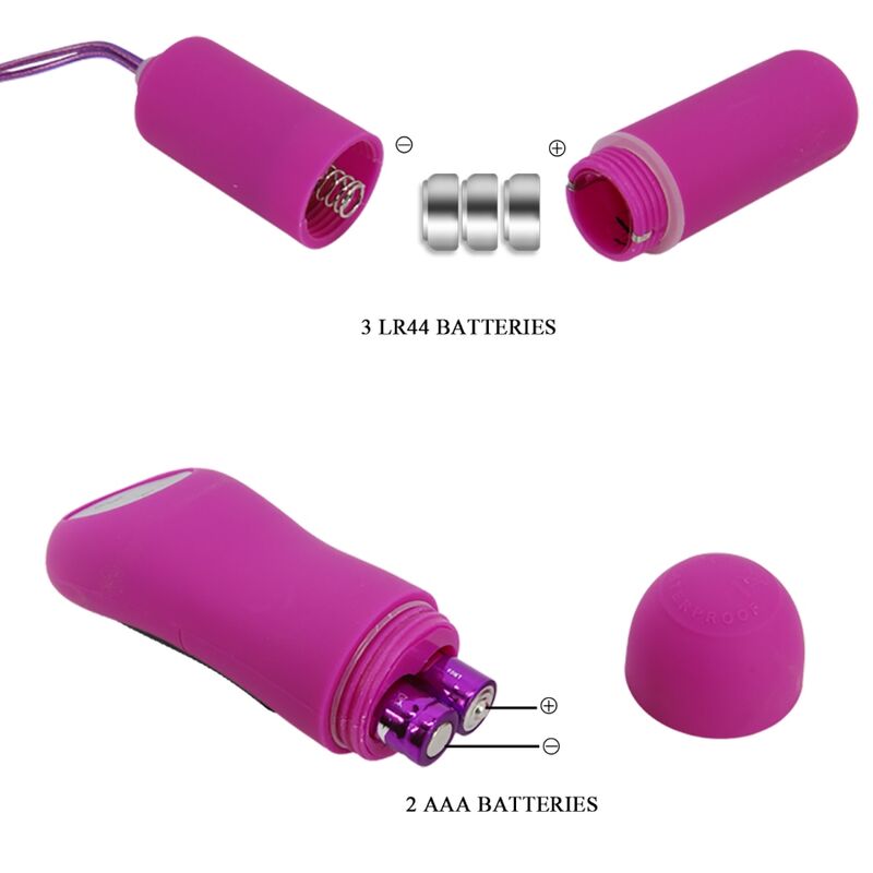 Tanga BAILE com bala vibratória e controle remoto, cor roxa, para prazer a dois.