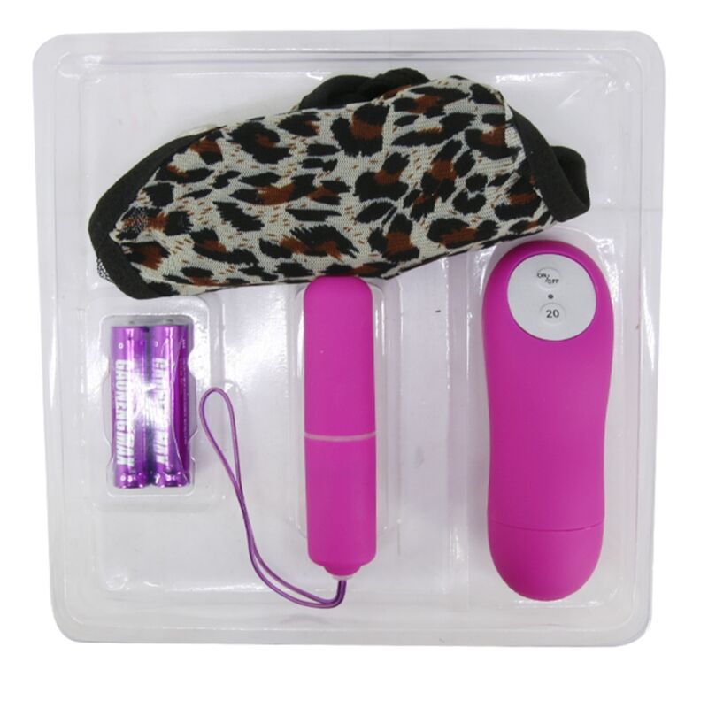 Tanga BAILE com bala vibratória e controle remoto, cor roxa, para prazer a dois.