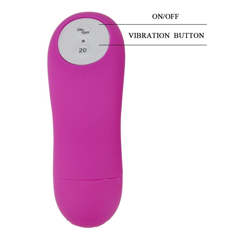 Tanga BAILE com bala vibratória e controle remoto, cor roxa, para prazer a dois.
